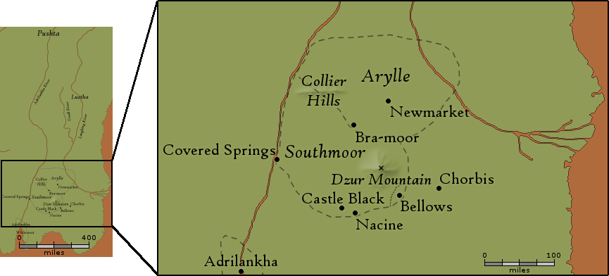 The Southeast on Steve's Map